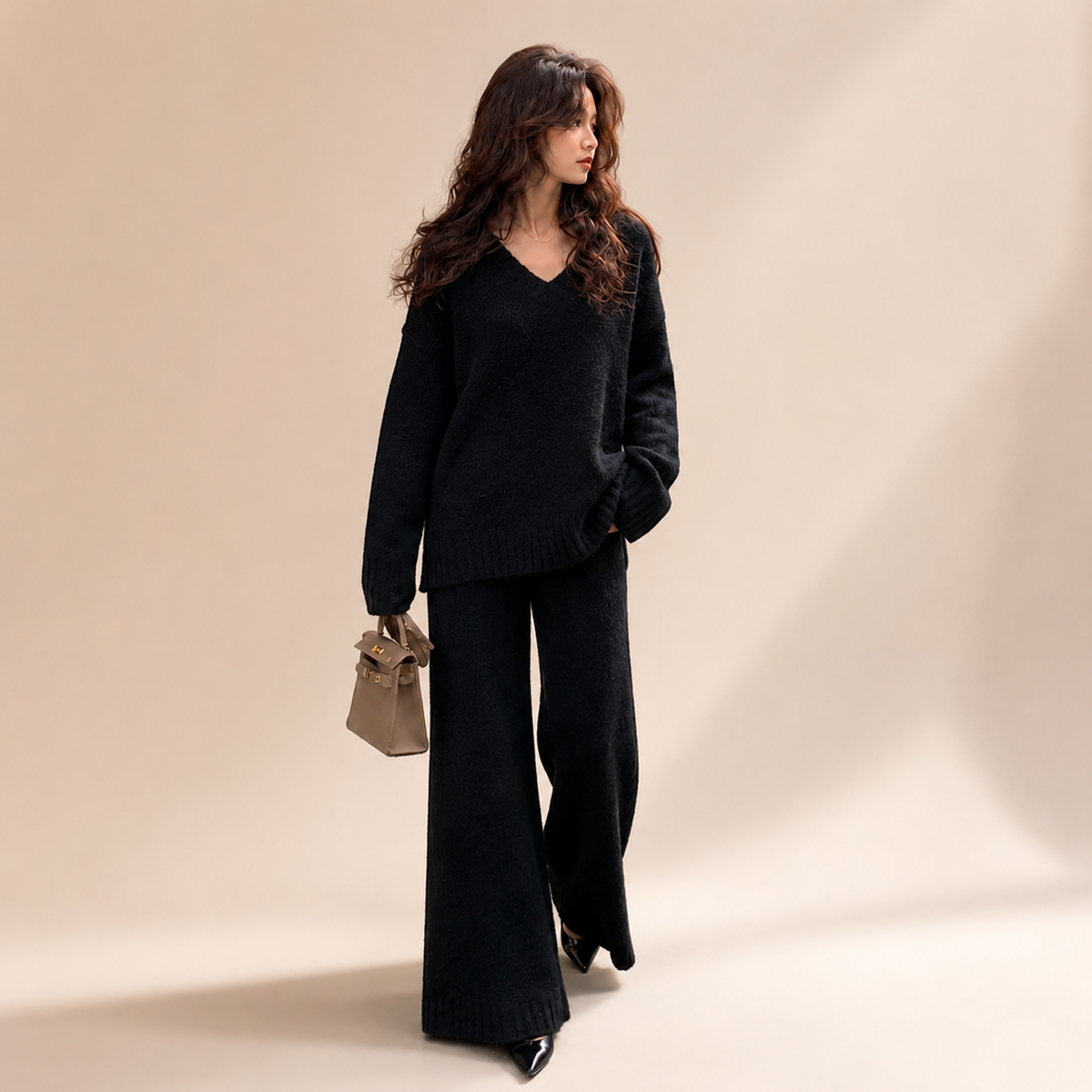 Cassandra | Elegant Knit Two Piece Set for Women