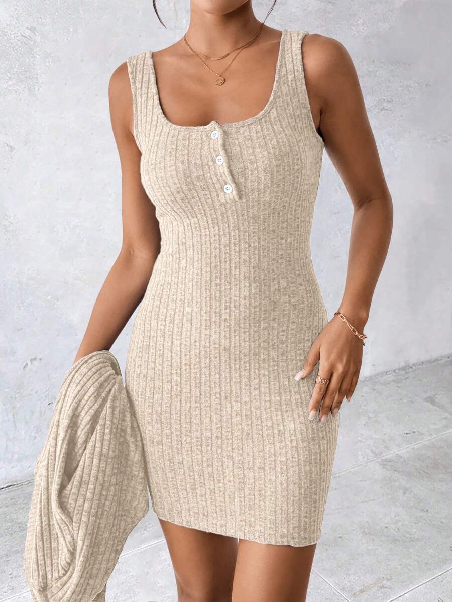 SHEIN Women's Sexy 2 Pieces Blue Dress, Autumn/Winter