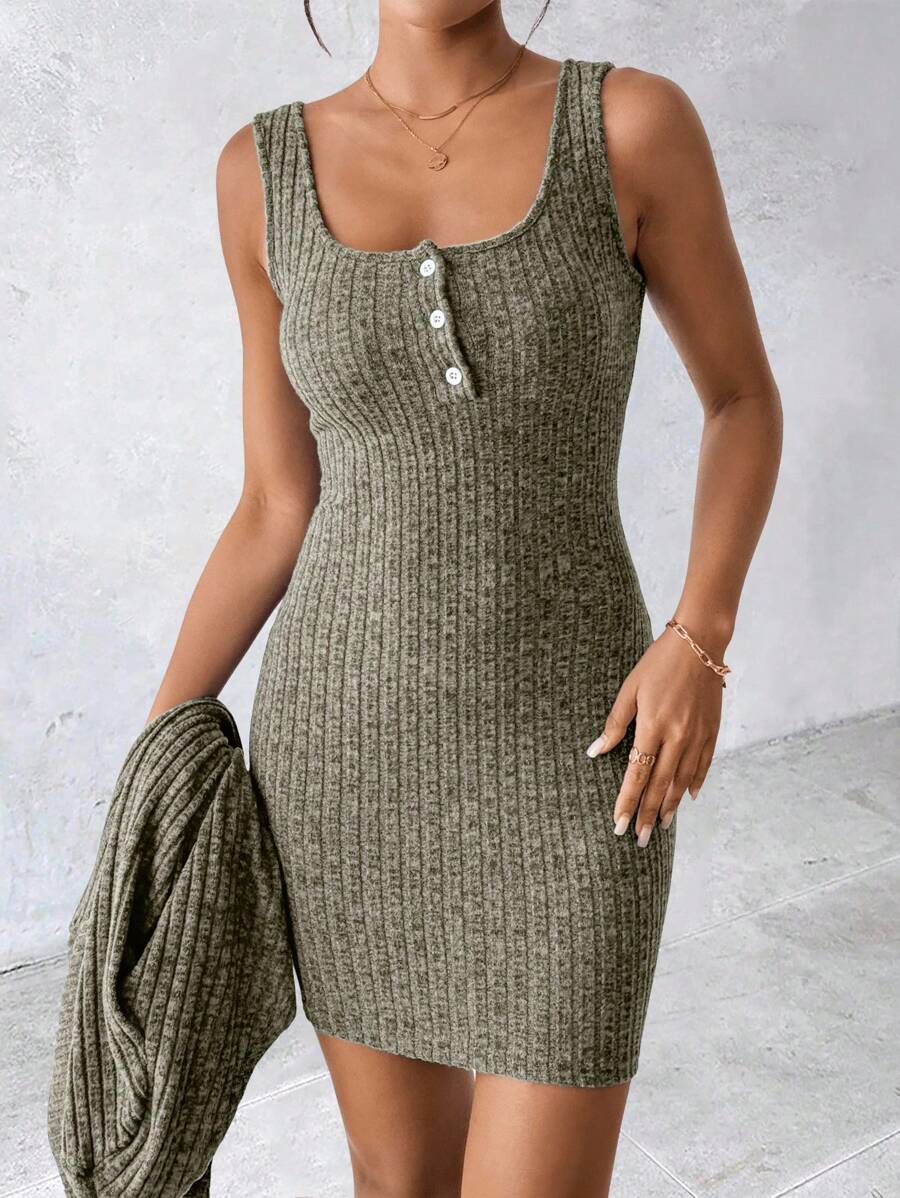 SHEIN Women's Sexy 2 Pieces Blue Dress, Autumn/Winter