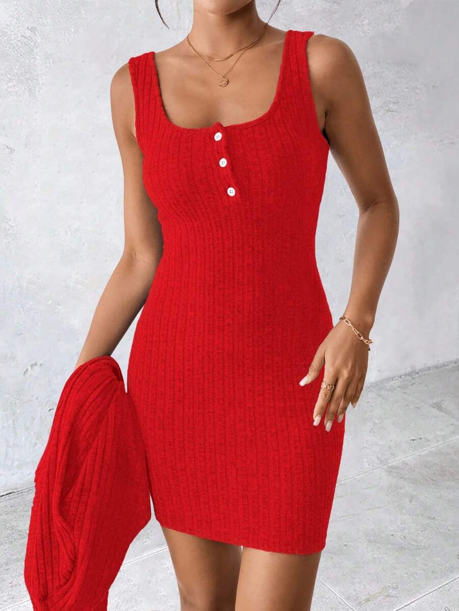 SHEIN Women's Sexy 2 Pieces Blue Dress, Autumn/Winter