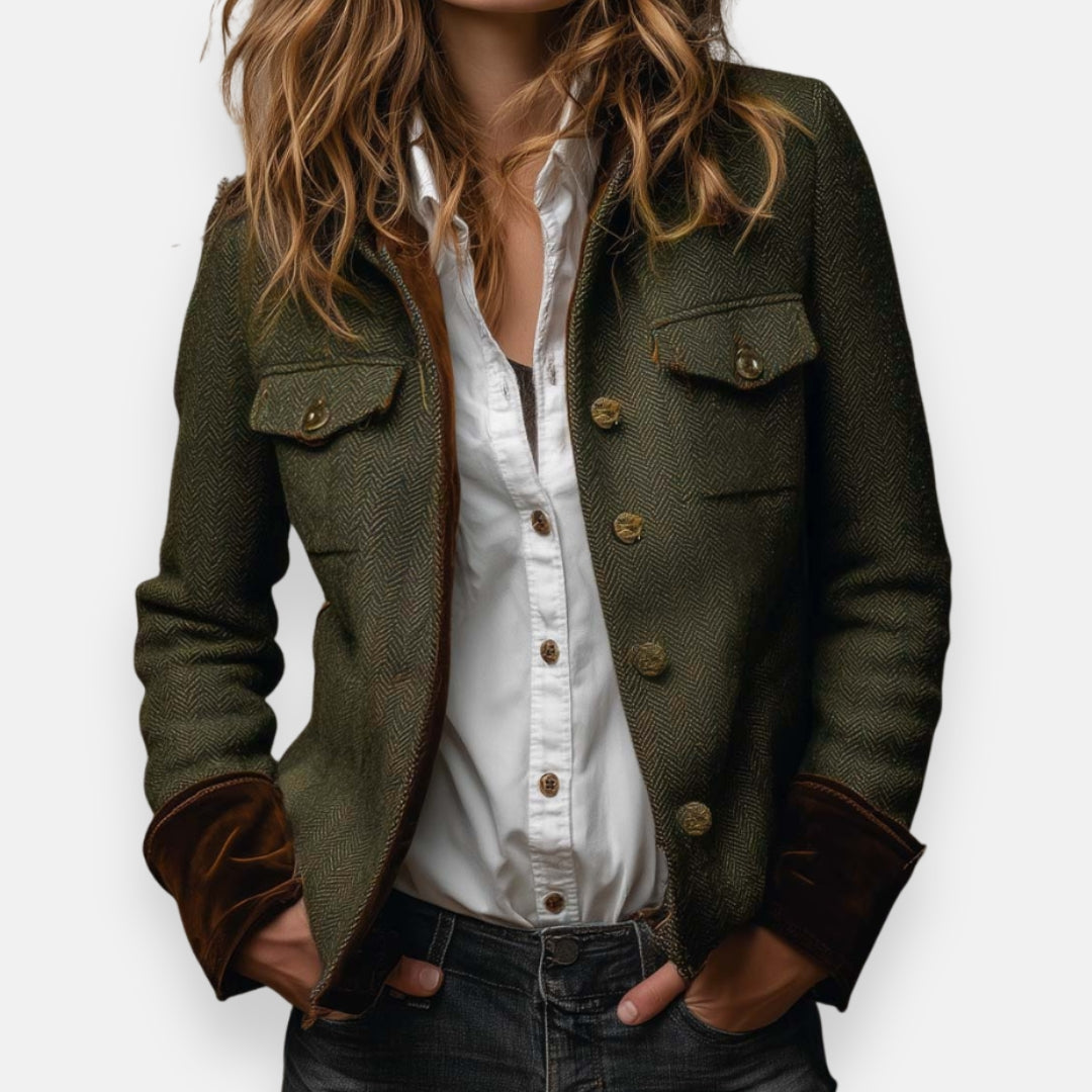 EVA | HERRINGBONE TWEED JACKET