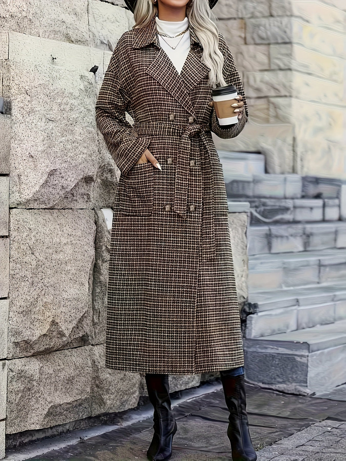 Harriet | Elegant H-Line Trench Coat