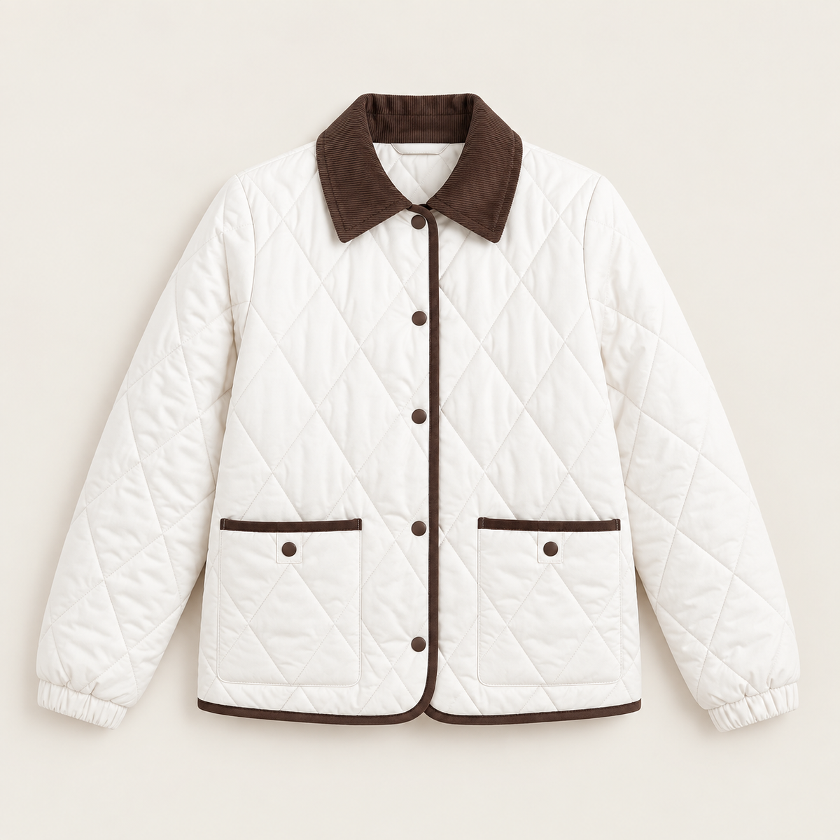 Anaelle | Timeless Quilted Jacket for Women with Heritage Corduroy Collar