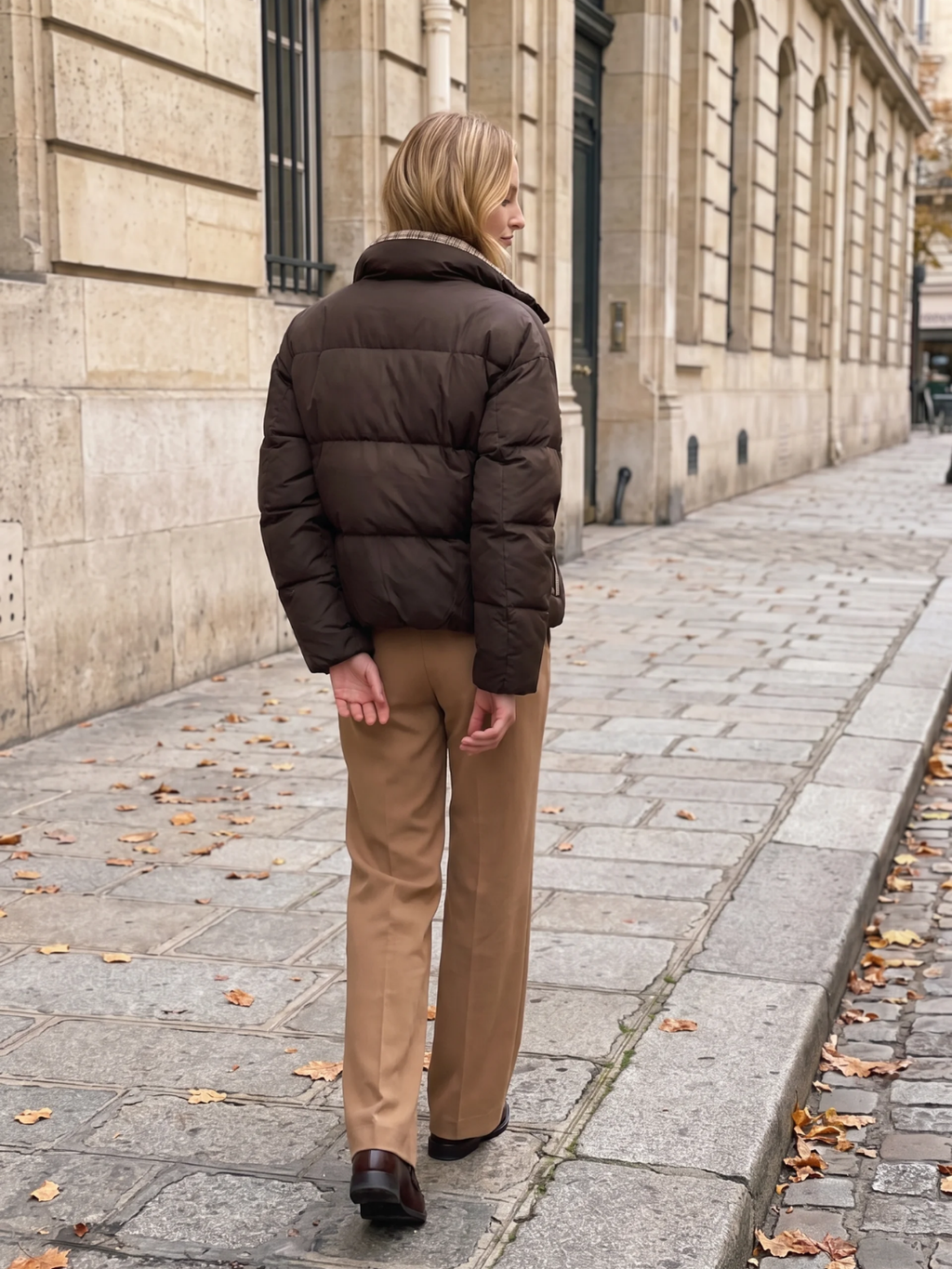 Daisy | Cropped Puffer Jacket, Stand Collar Quilted Winter Coat