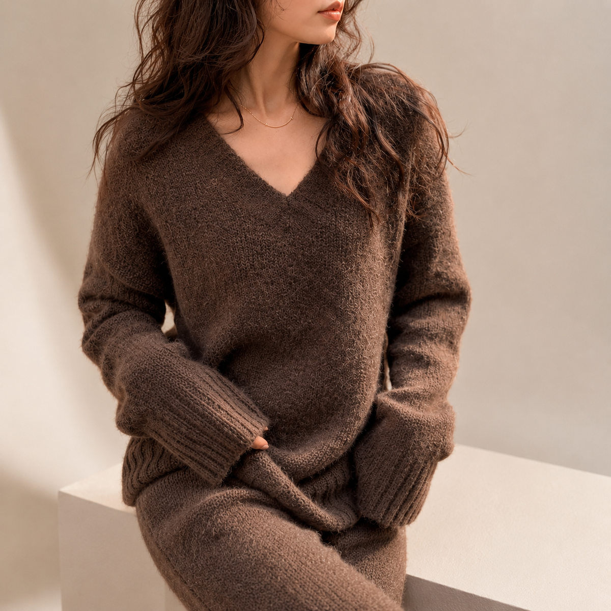 Cassandra | Elegant Knit Two Piece Set for Women