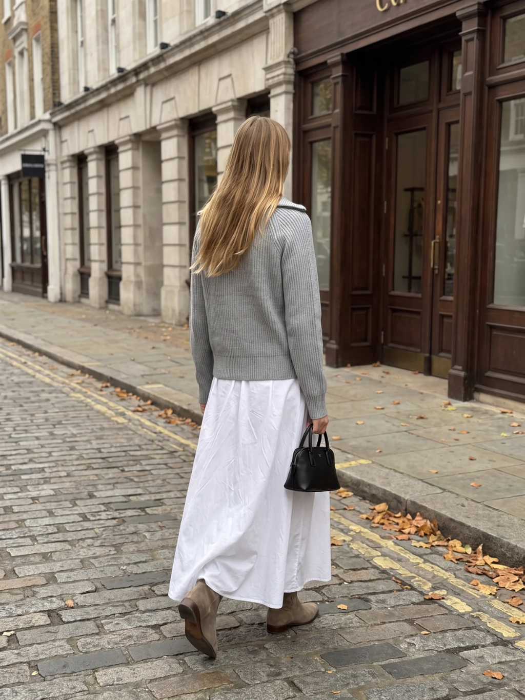 Nancy | Ribbed Zip-Up Cardigan, Funnel Neck Winter Knitwear