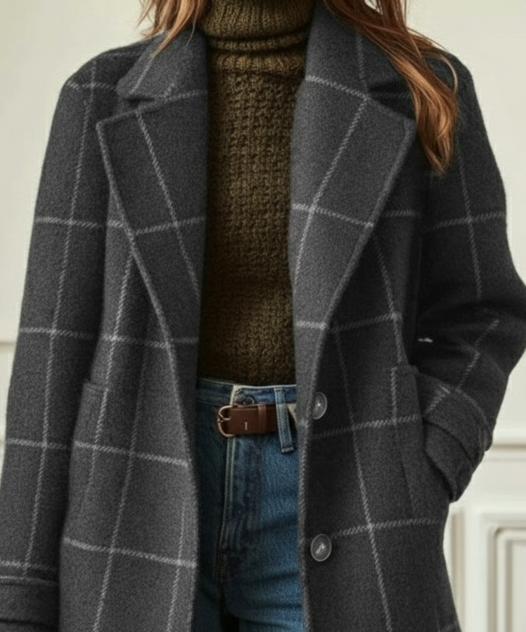 Oxford | Wool Check Coat