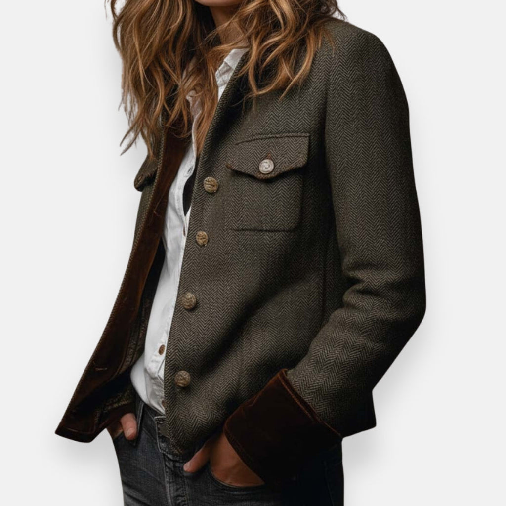 EVA | HERRINGBONE TWEED JACKET