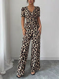Eveliora - Chic Animal Print Jumpsuit