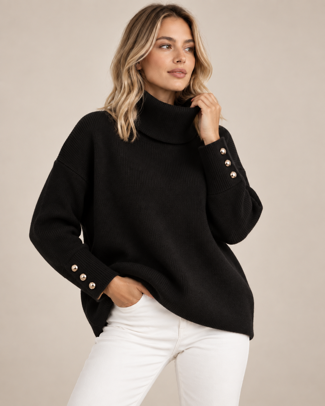 Cosette | Elegant Roll Neck Jumper for Women with Refined Everyday Style