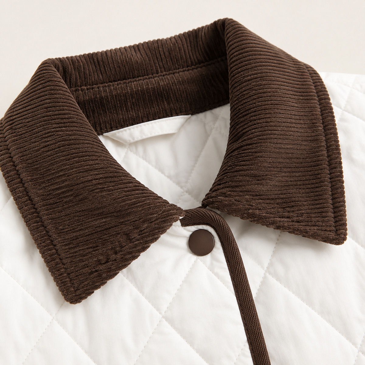 Anaelle | Timeless Quilted Jacket for Women with Heritage Corduroy Collar