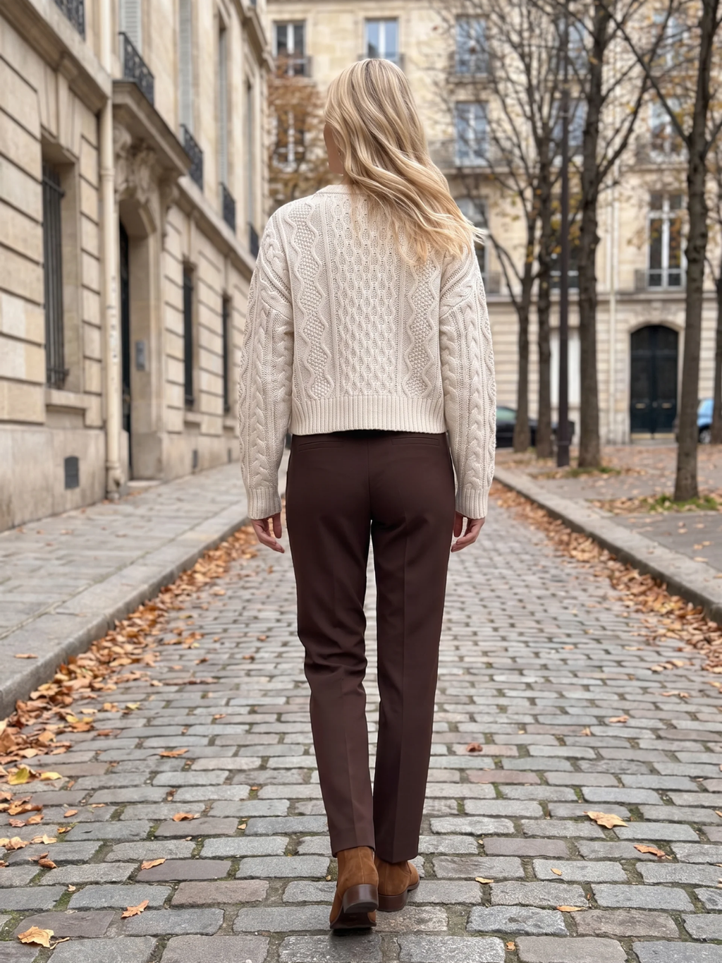 Arabella | Cable Knit Button Cardigan, Cropped Textured Winter Knitwear