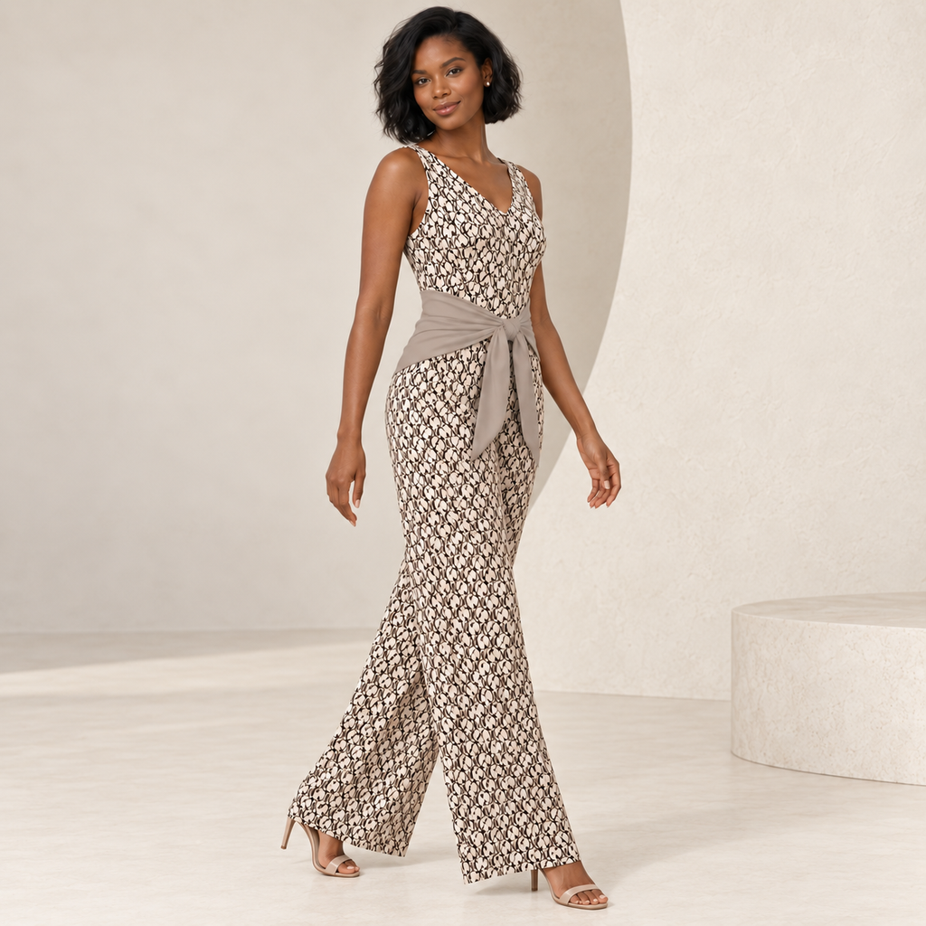 Romilly | Chic Jumpsuit for Women with Feminine Tie-Waist Silhouette