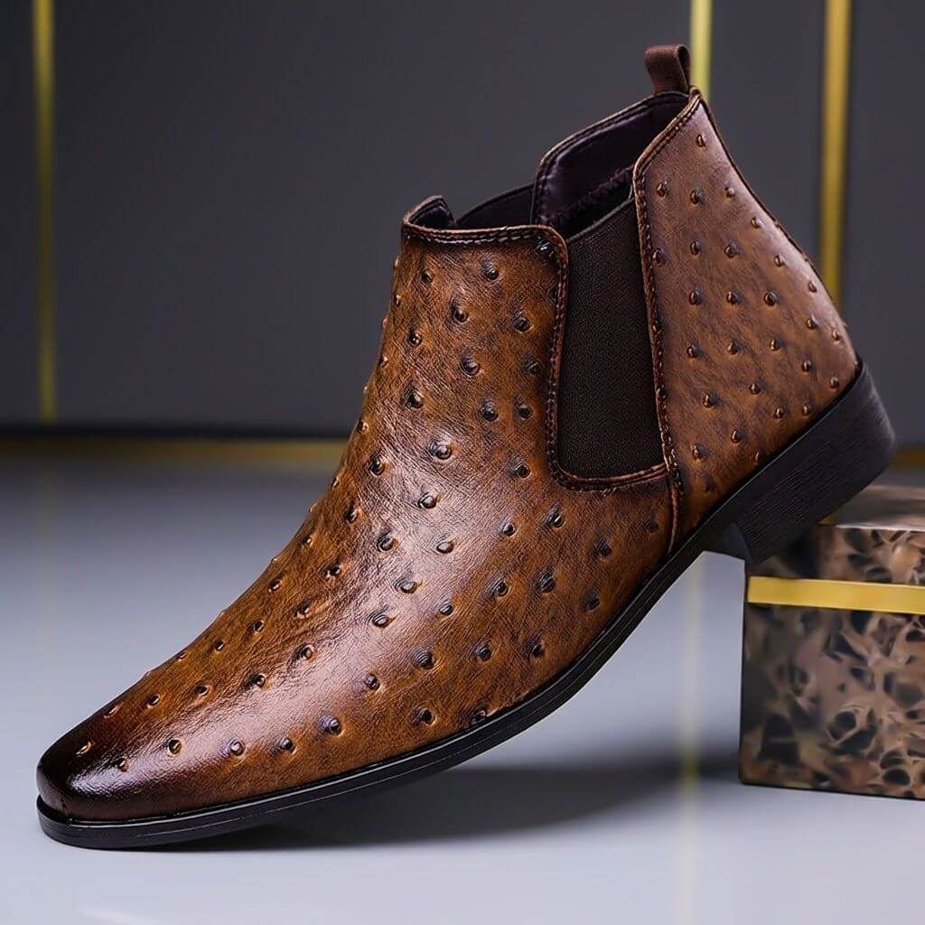 Marcus | Bold and Textured Luxury Leather Boots