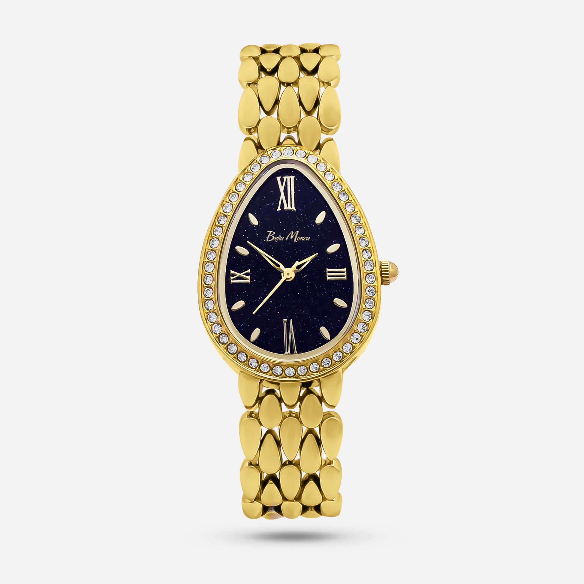 Gold Watch With Black Dial