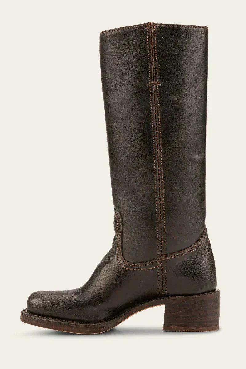 Boots For Women | Mid Calf Block Heel With Closed Toe