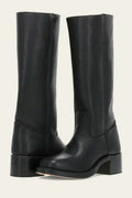 Boots For Women | Mid Calf Block Heel With Closed Toe