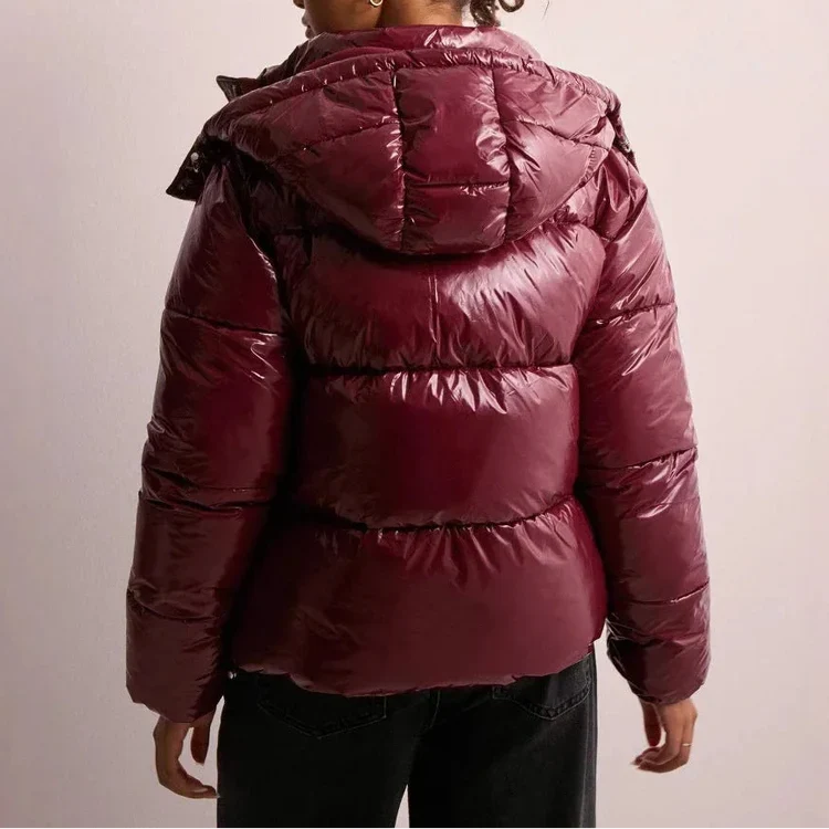 Perpetua – Women's Hooded Glossy Puffer Jacket