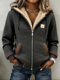 Penelope Women's Quilted Jacket | Sherpa-Lined Full-Zip Hooded Fleece