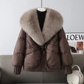 2026 Winter New Thicke Warm Parkas Removable Fur Collar Bread Coat Loose Chic Down Cotton Padded Casual Coat Women's Outwear