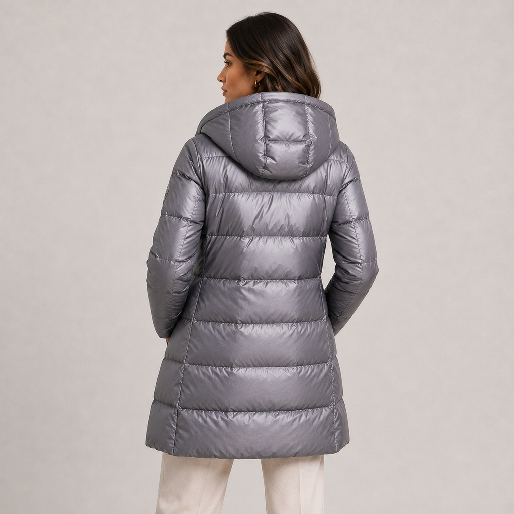 Women's Hooded Puffer Coat Insulated Cold Weather Outerwear