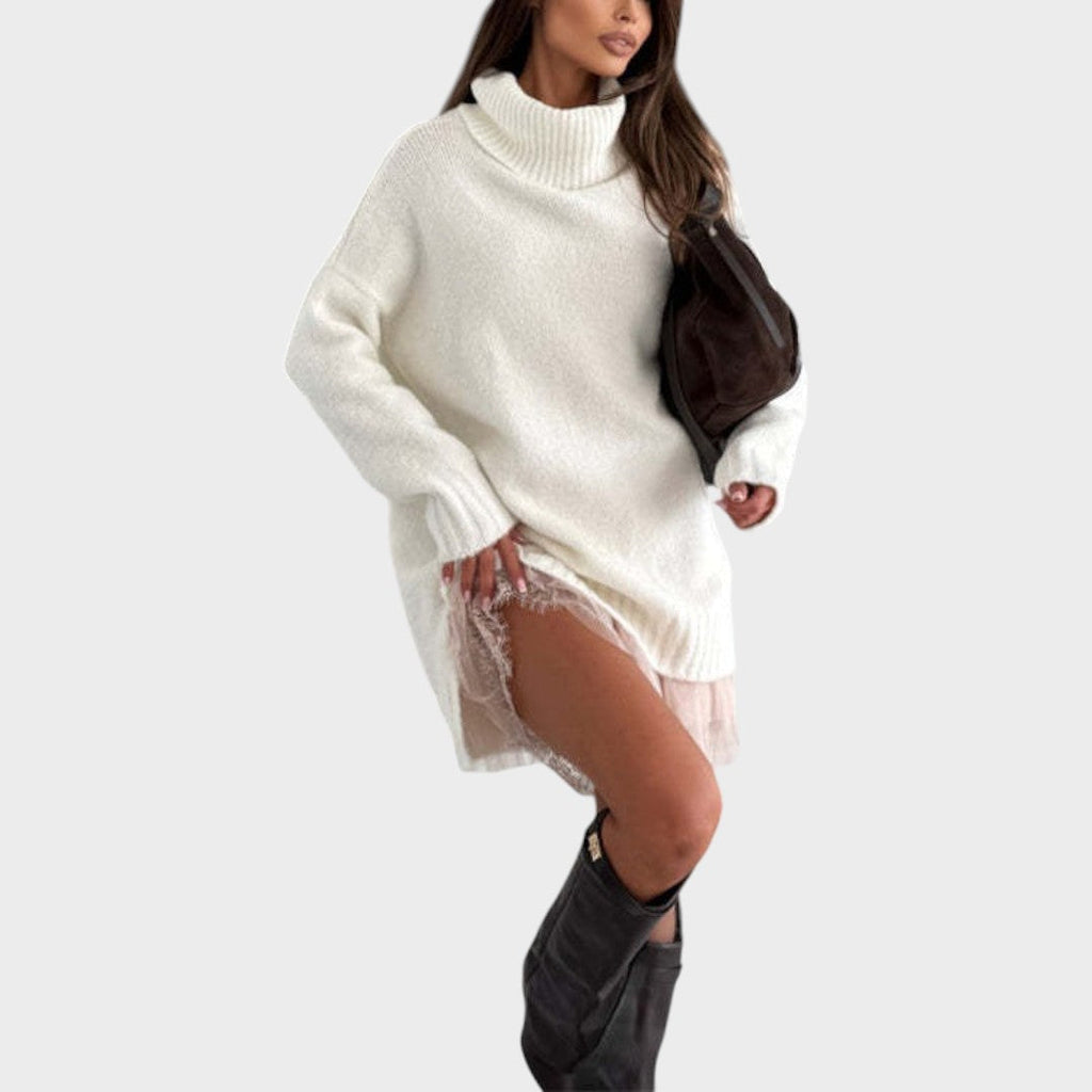 Prudence roll neck jumper dress - view 12