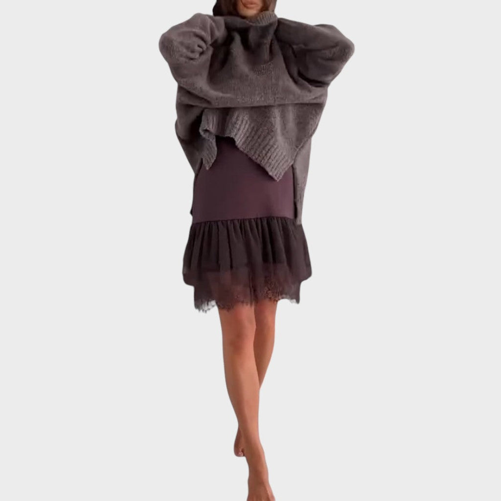 Prudence roll neck jumper dress - view 3