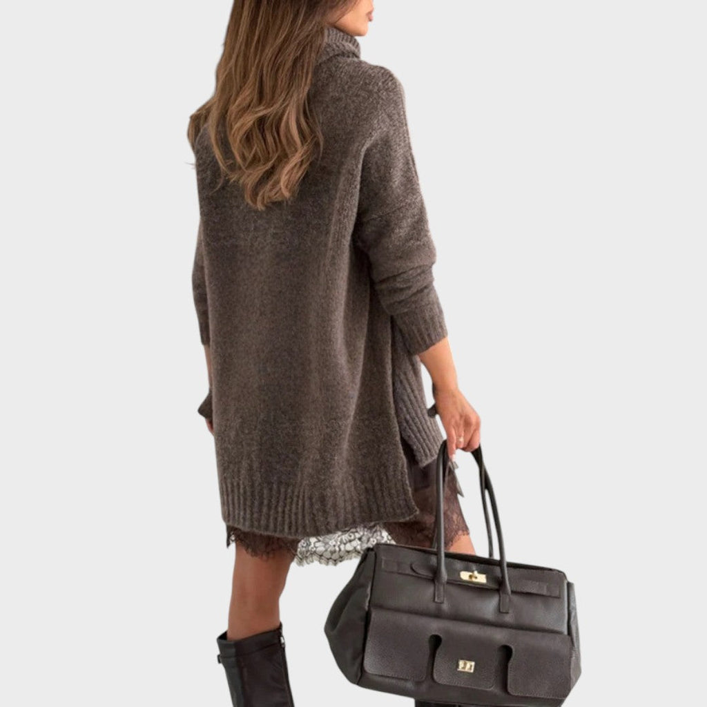 Prudence roll neck jumper dress - view 6