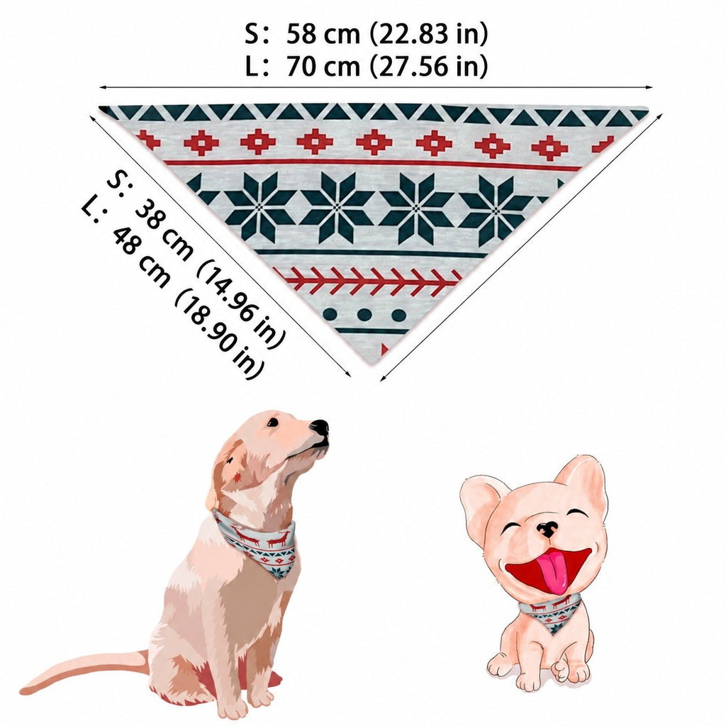 Matching family Christmas pyjamas with cream, red and green reindeer Fair Isle print and grey ribbed cuffs - view 8