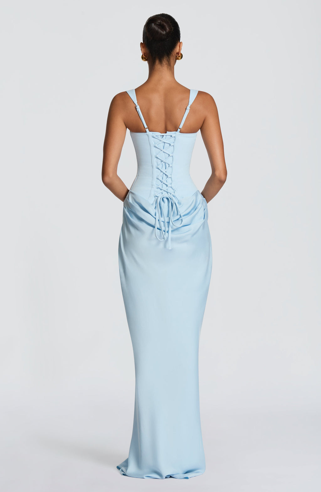 Caroline | Women's Elegant Draped Square Neck Dress
