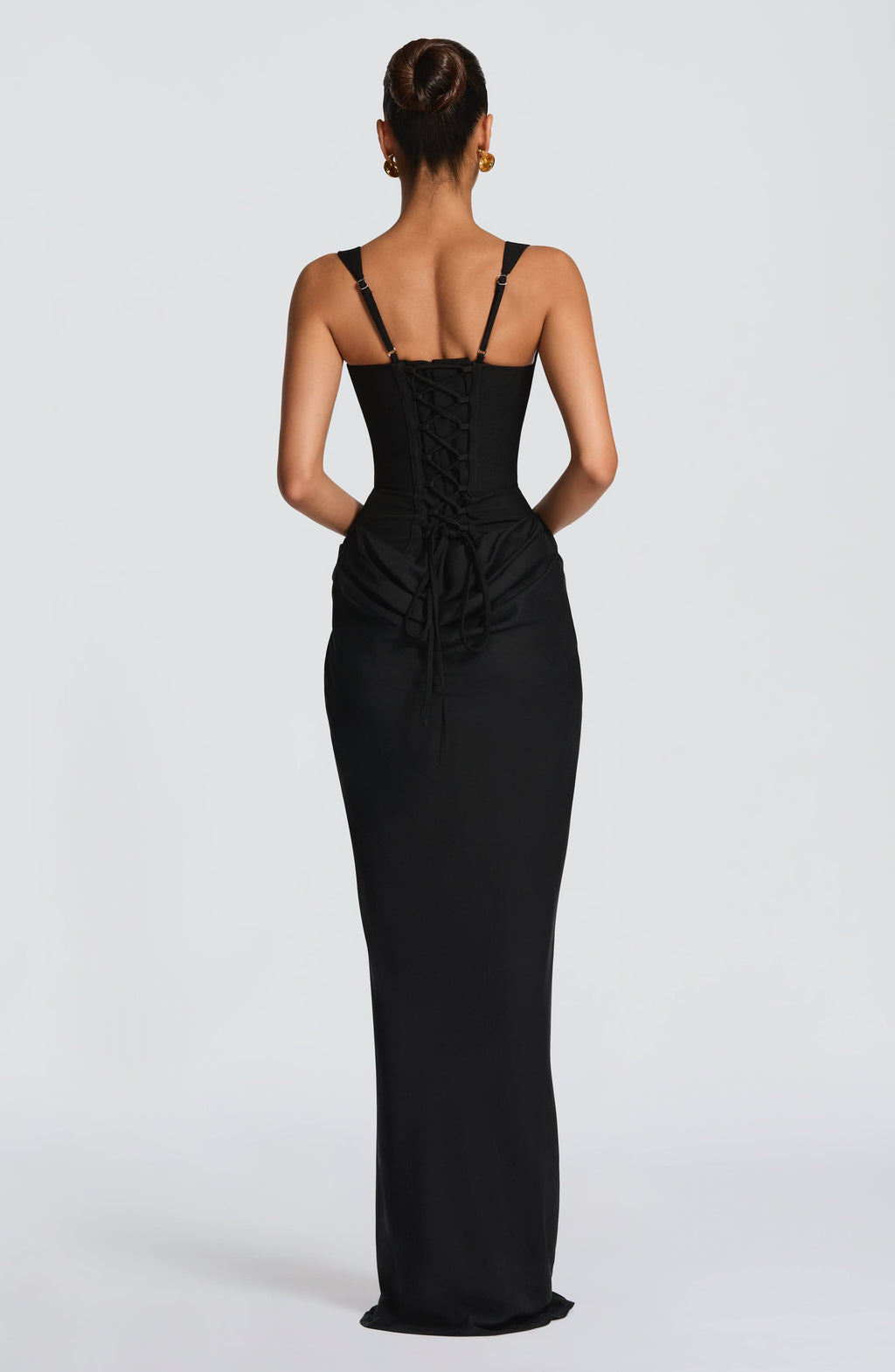 Caroline | Women's Elegant Draped Square Neck Dress