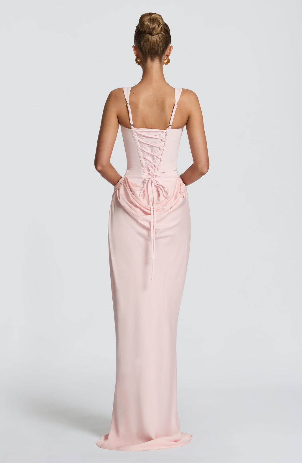 Caroline | Women's Elegant Draped Square Neck Dress