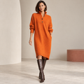Maristelle | Elegant Jumper Dress for Women with Refined High-Neck Silhouette
