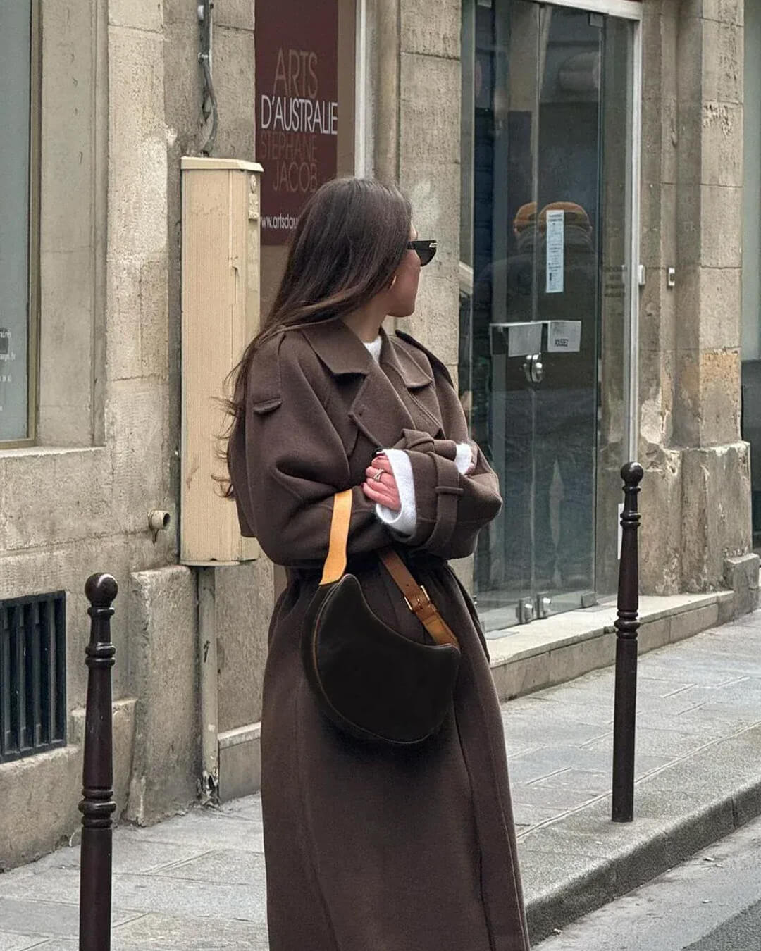 Verity longline belted trench coat - view 2
