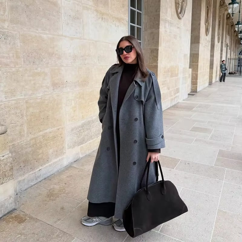 Verity longline belted trench coat - view 9