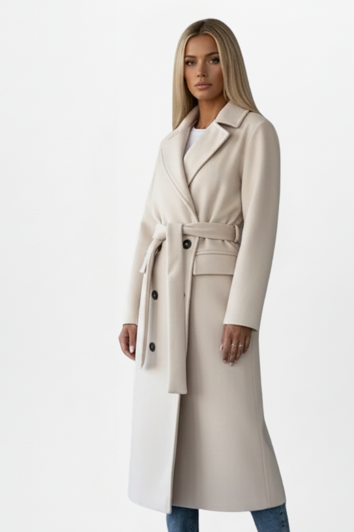 Amelia | Women's Double-Breasted Coat | Belted