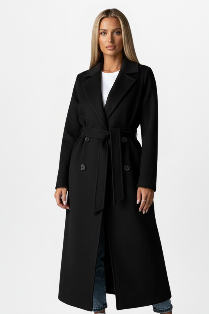 Amelia | Women's Double-Breasted Coat | Belted
