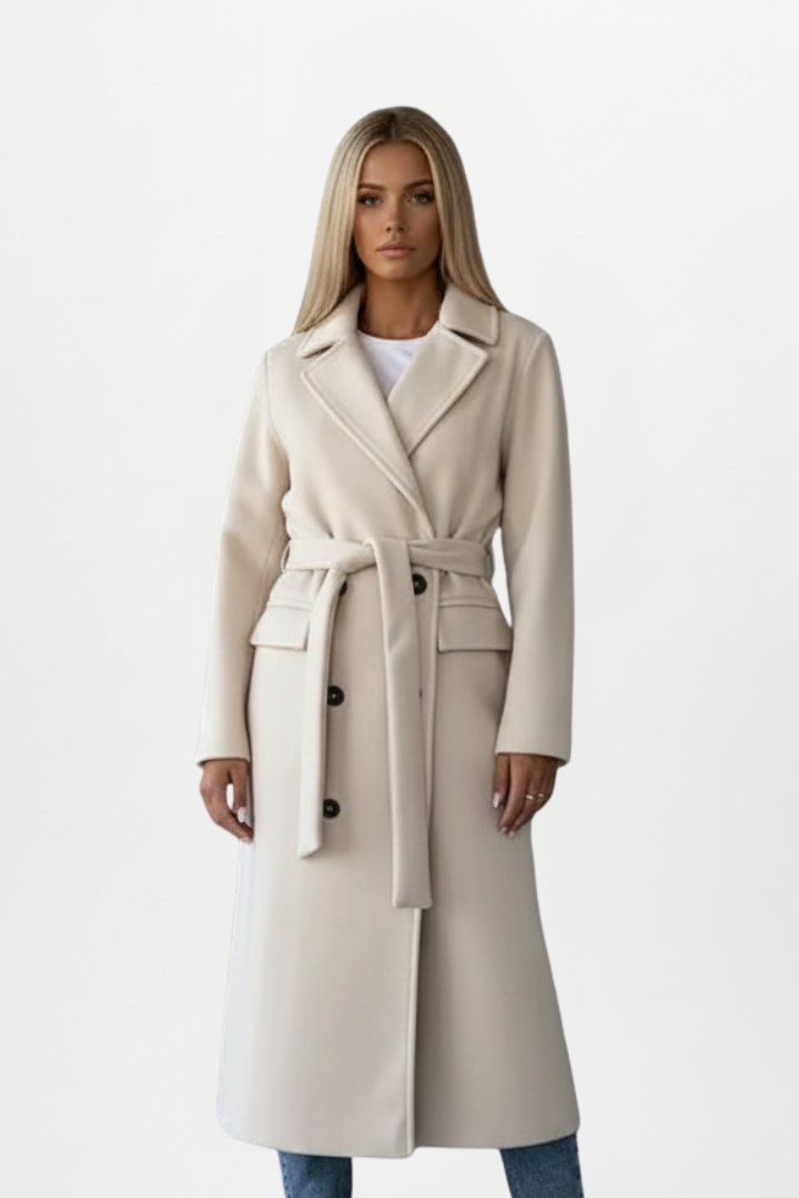 Amelia | Women's Double-Breasted Coat | Belted