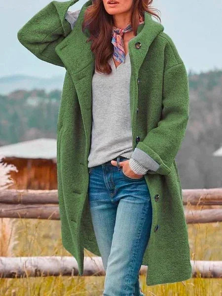 Heather | Women's Longline Coat | Hooded