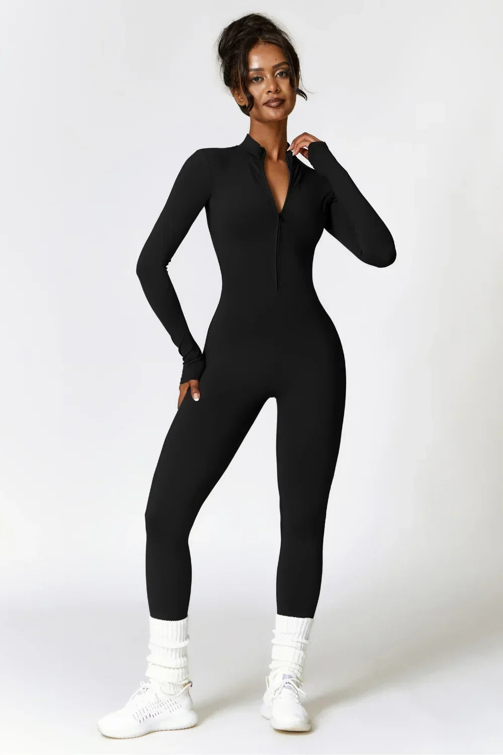 Alice | Women's Long-Sleeve Jumpsuit | Half-Zip