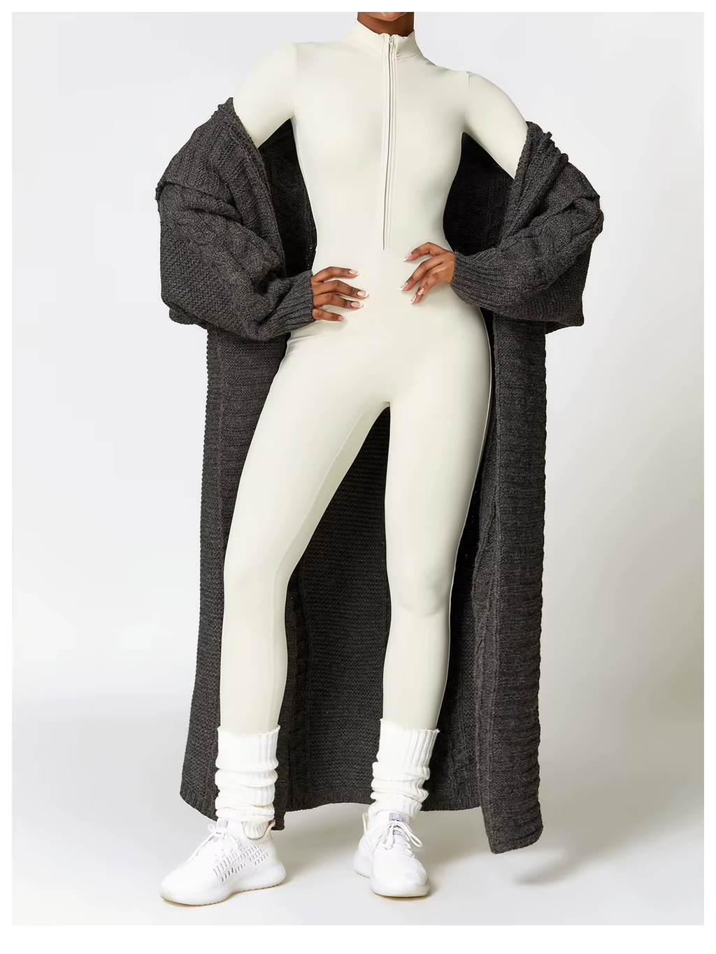 Alice | Women's Long-Sleeve Jumpsuit | Half-Zip