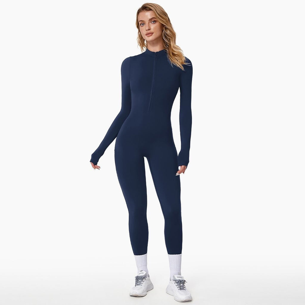 Alice | Women's Long-Sleeve Jumpsuit | Half-Zip