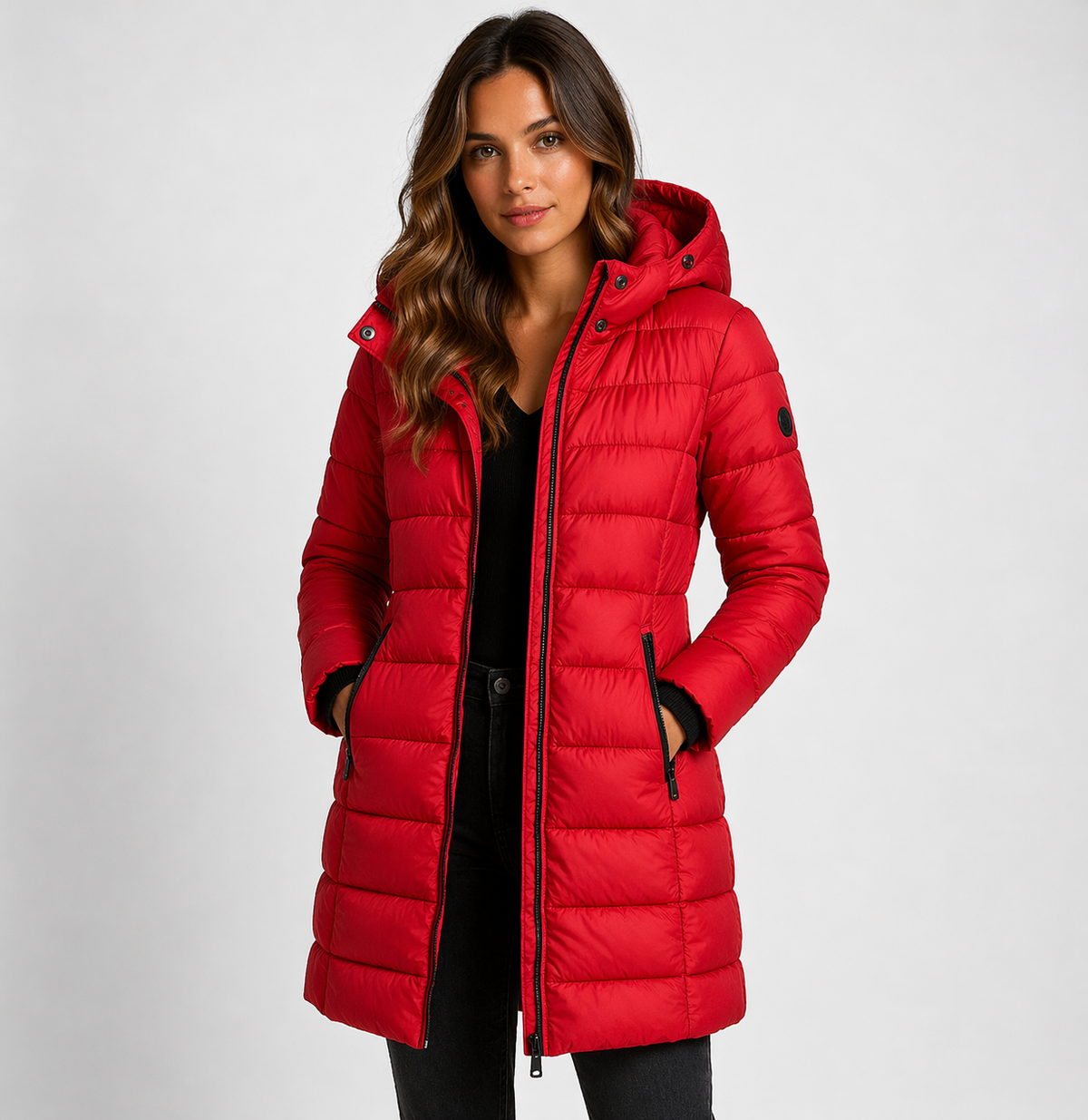 Aurora | Women's Longline Puffer Jacket | Hooded