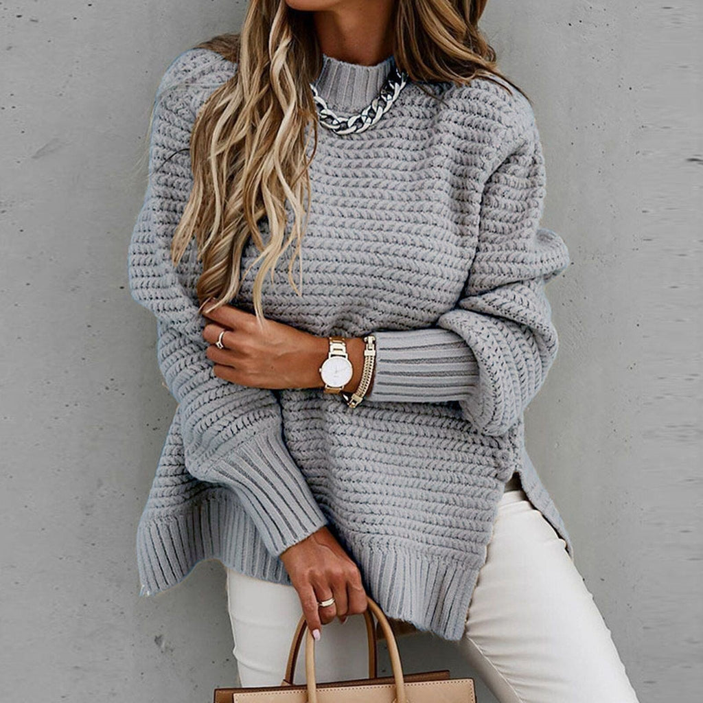 Isla | Women's Mock Neck Jumper | Chunky Knit