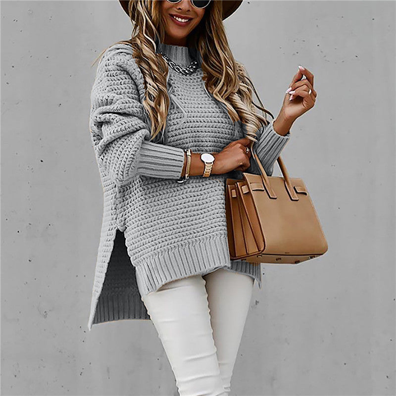 Isla | Women's Mock Neck Jumper | Chunky Knit