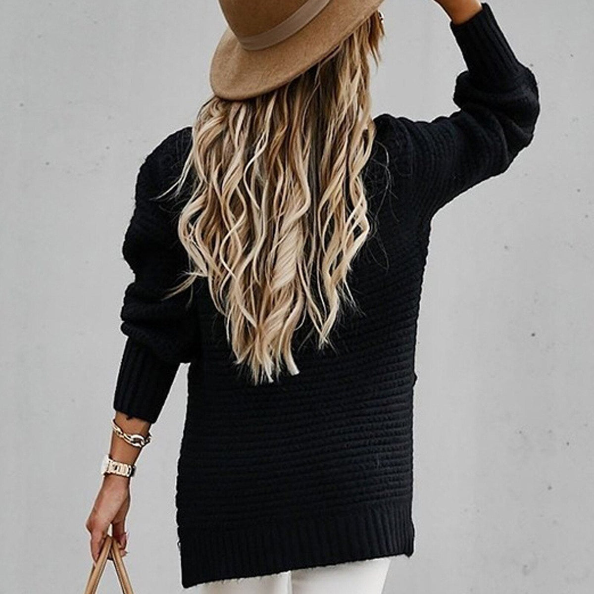 Isla | Women's Mock Neck Jumper | Chunky Knit