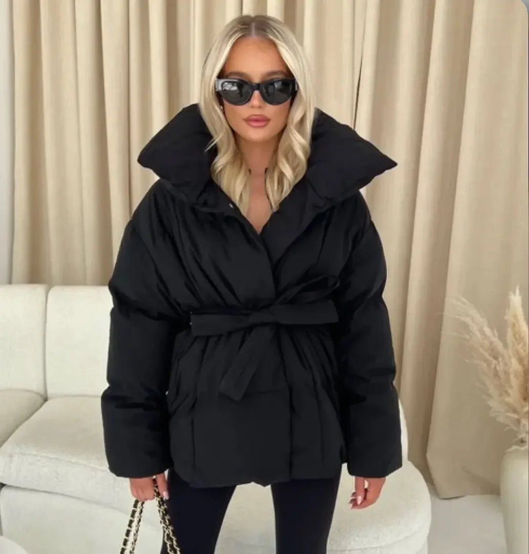 Esme belted puffer coat - view 10