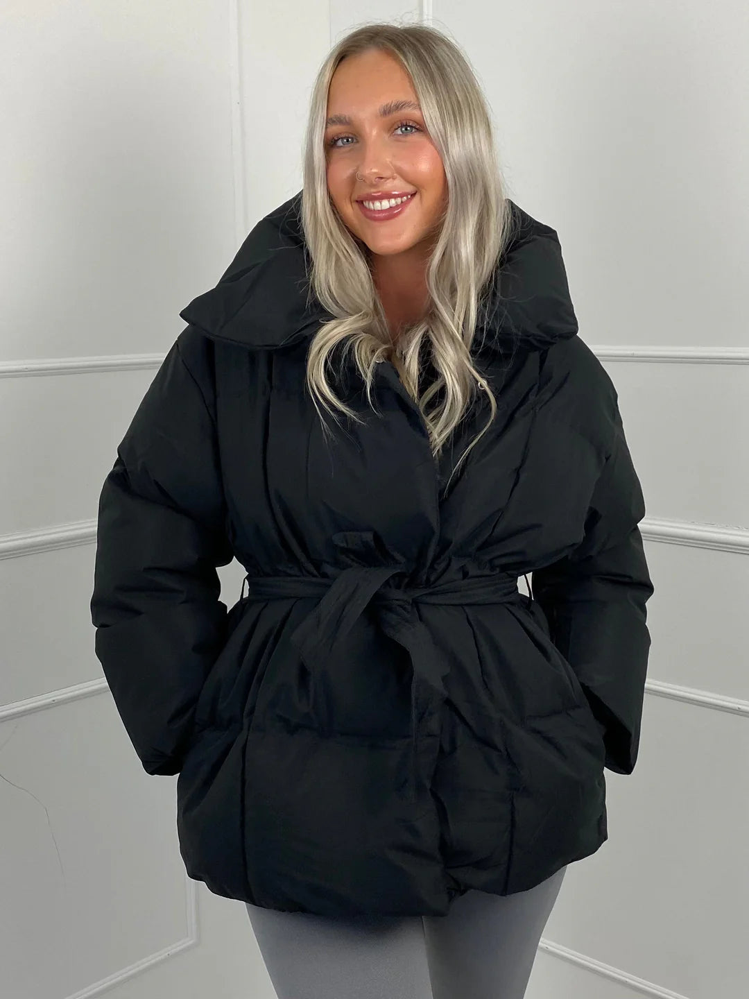 Esme belted puffer coat - view 12