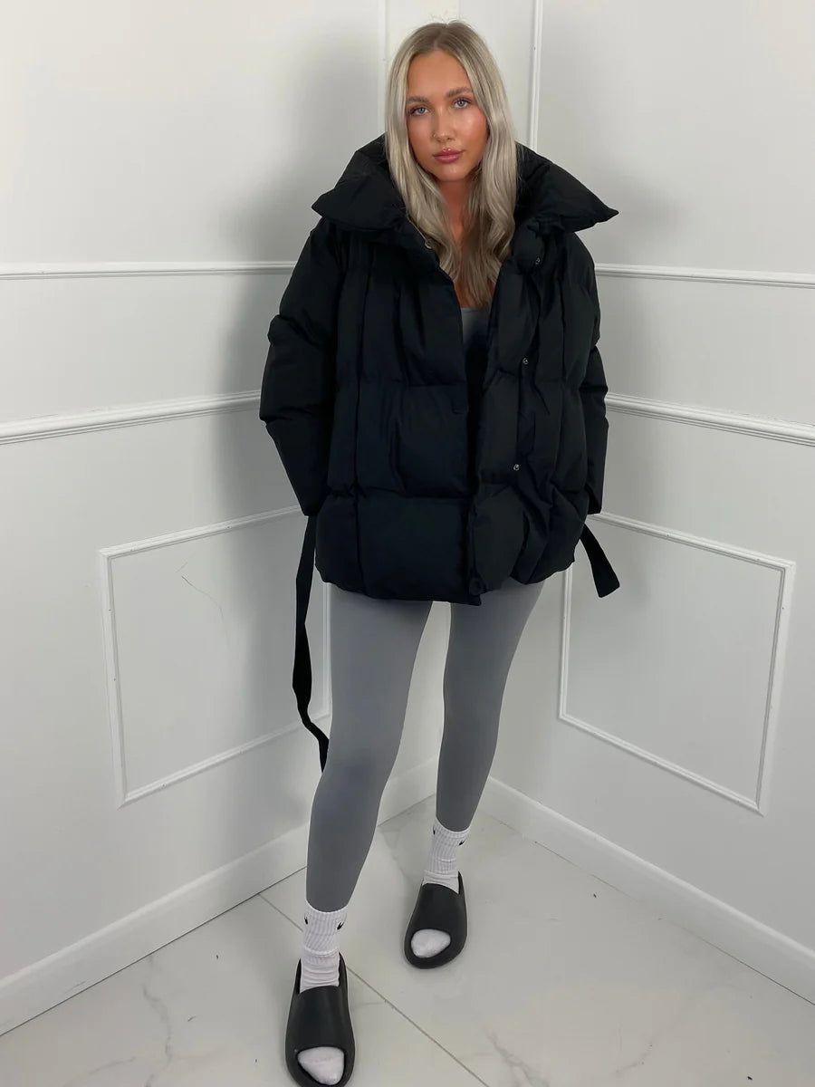 Esme belted puffer coat - view 13