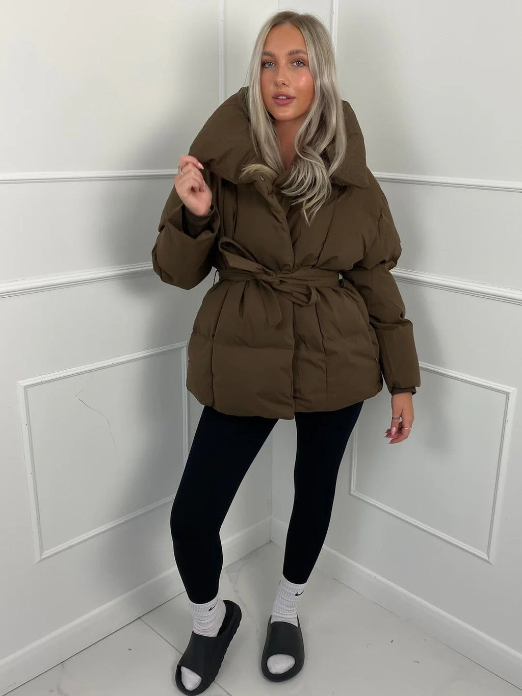 Esme belted puffer coat - view 7